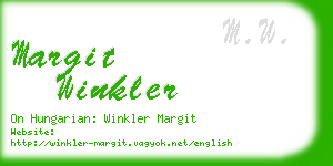 margit winkler business card